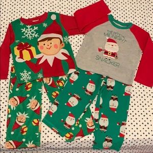 3/4T pj 2 sets Christmas pj 🎄🎅🏻